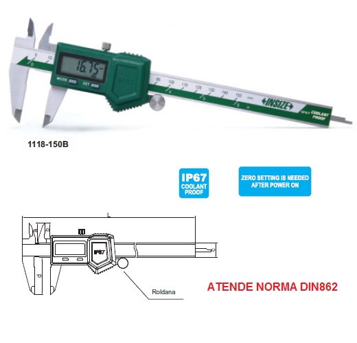 Paquímetro Digital com proteção IP-67 – Coolant Proof