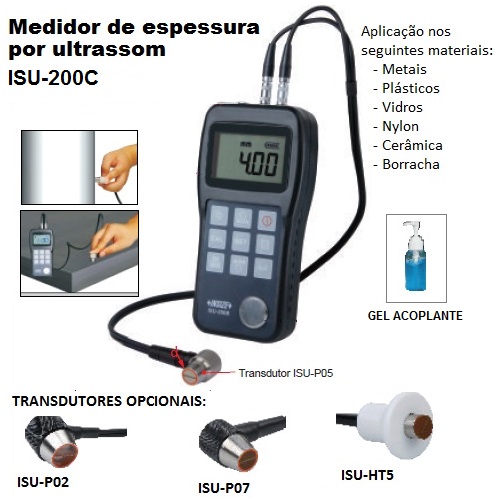 Medidor de Espessura por Ultrassom