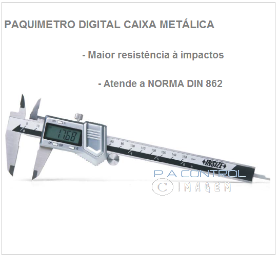 Paquímetro Digital com Caixa Metálica