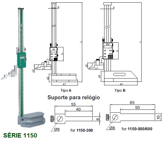 Calibrador Traçador de Alturas Digital