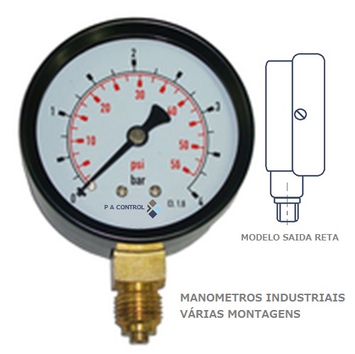 MANÔMETROS INDUSTRIAIS