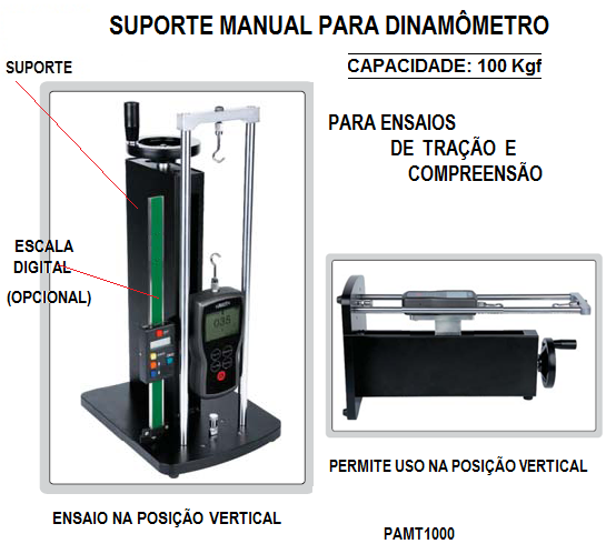 SUPORTE MANUAL PARA DINAMÔMETRO